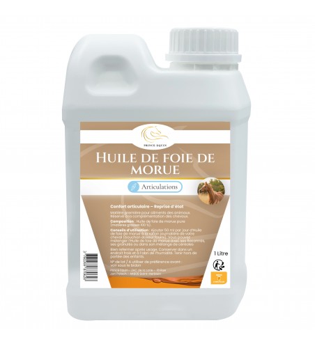 Huile de foie de morue - Confort articulaire - Reprise d’état cheval