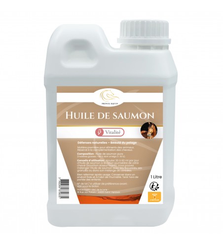 Huile de saumon  Beauté et Brillance des poils cheval - Prince Equin