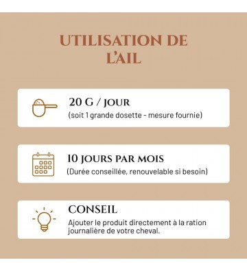 Complément pour chevaux Ail