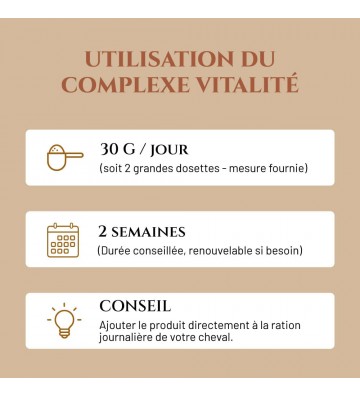 Complément pour chevaux Complexe Vitalité