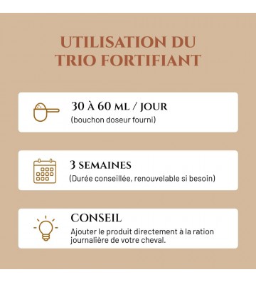 Complément pour chevaux Trio Fortifiant